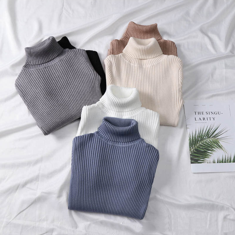 Turtleneck Sweater Women Knit Bottoming Shirt Winter Keep Warm Woozy Store