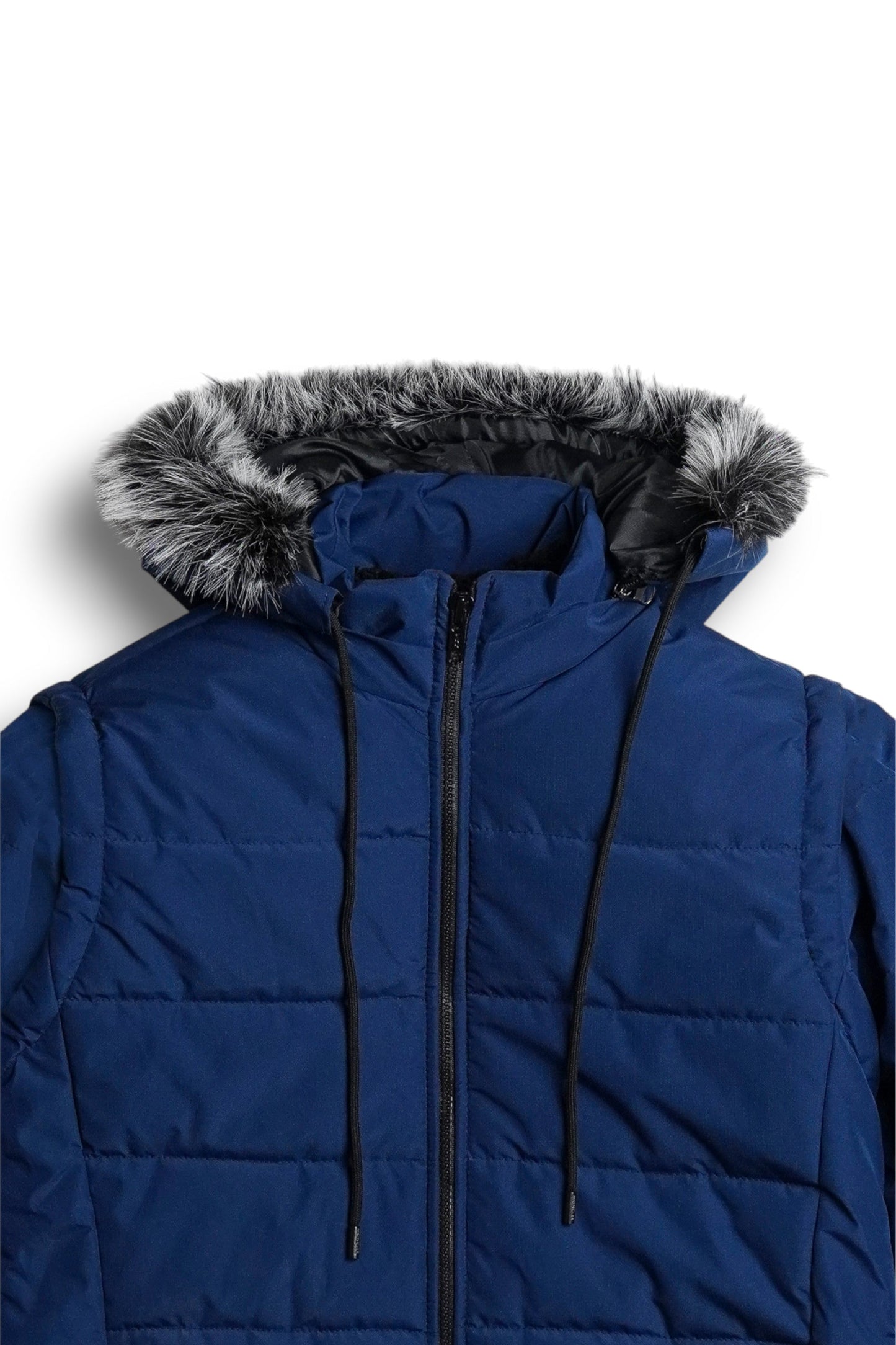 StormWear Blue Puffer - hood - Size L