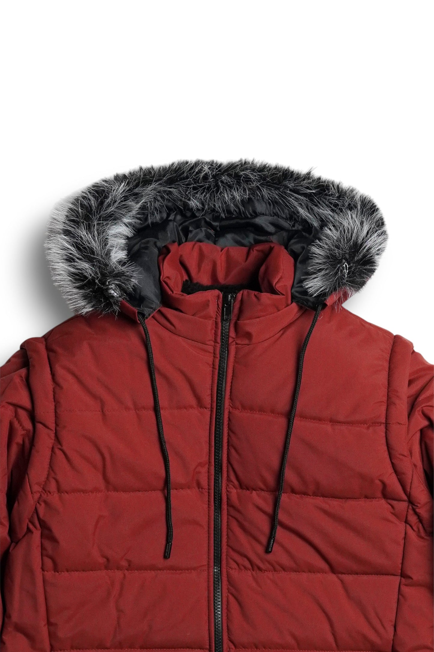 StormWear Red Puffer - hood - Size L