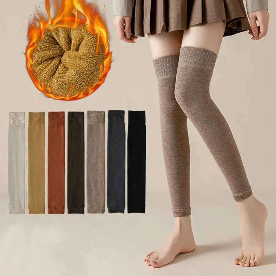 Women's Ladies Footless Tights Stockings Pantyhose Leg Hosiery Thermal -  Black