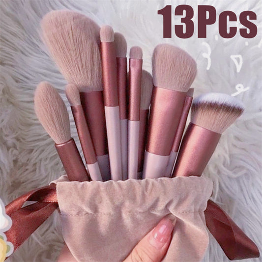 13Pcs Makeup Brush Set Make Up Concealer Brush Blush Powder Brush Eye Shadow Highlighter Foundation Brush Cosmetic Beauty Tools Woozy Store