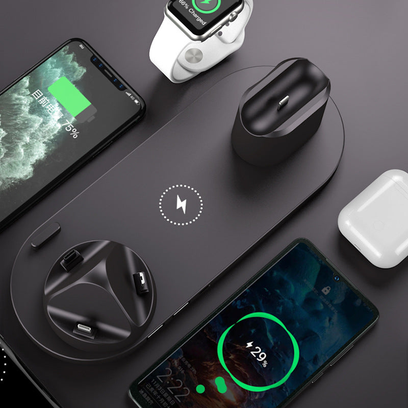 Wireless Charger For IPhone Fast Charger For Phone Fast Charging Pad For Phone Watch 6 In 1 Charging Dock Station Woozy Store