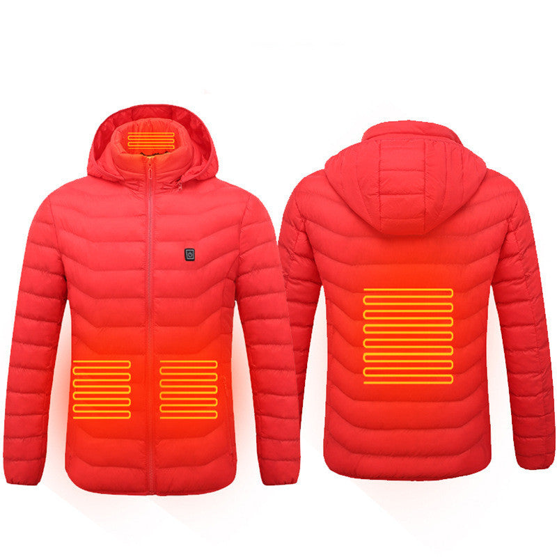 New Heated Jacket Coat USB Electric Jacket Cotton Coat Heater Thermal Clothing Heating Vest Men's Clothes Winter Woozy Store