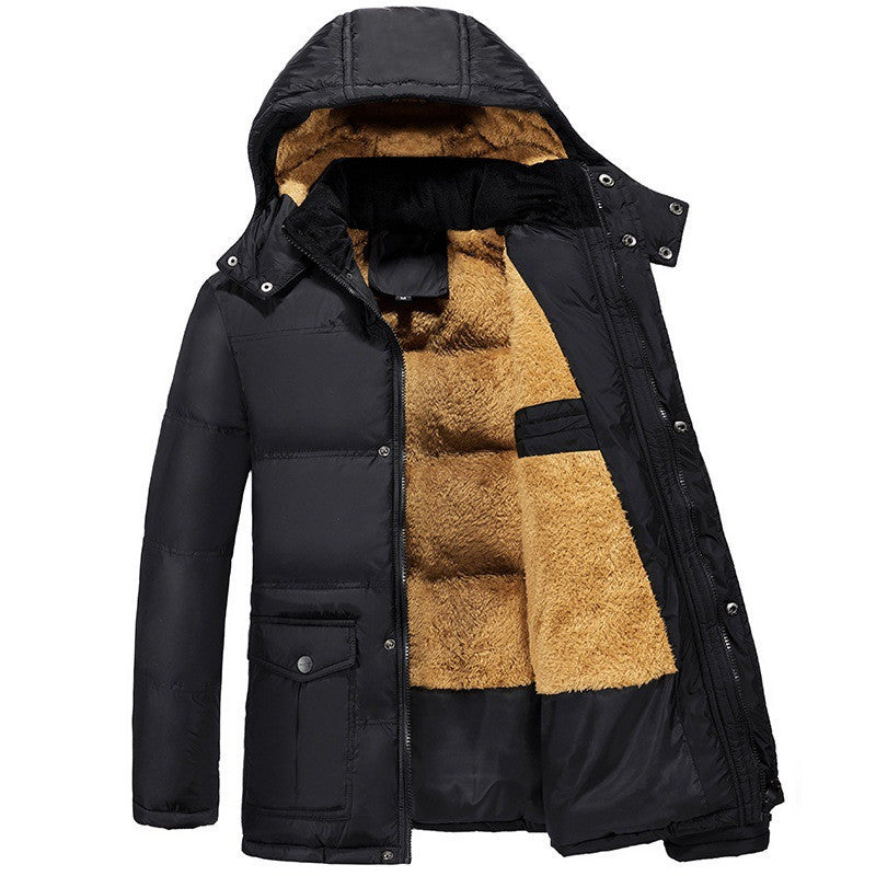 Clothing plus velvet padded jacket men winter Woozy Store