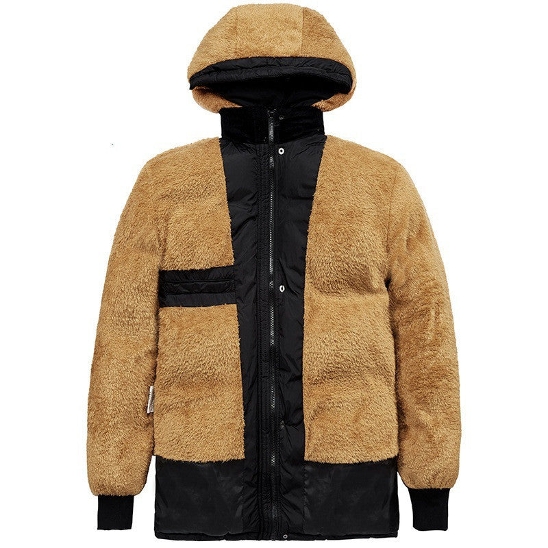 Clothing plus velvet padded jacket men winter Woozy Store