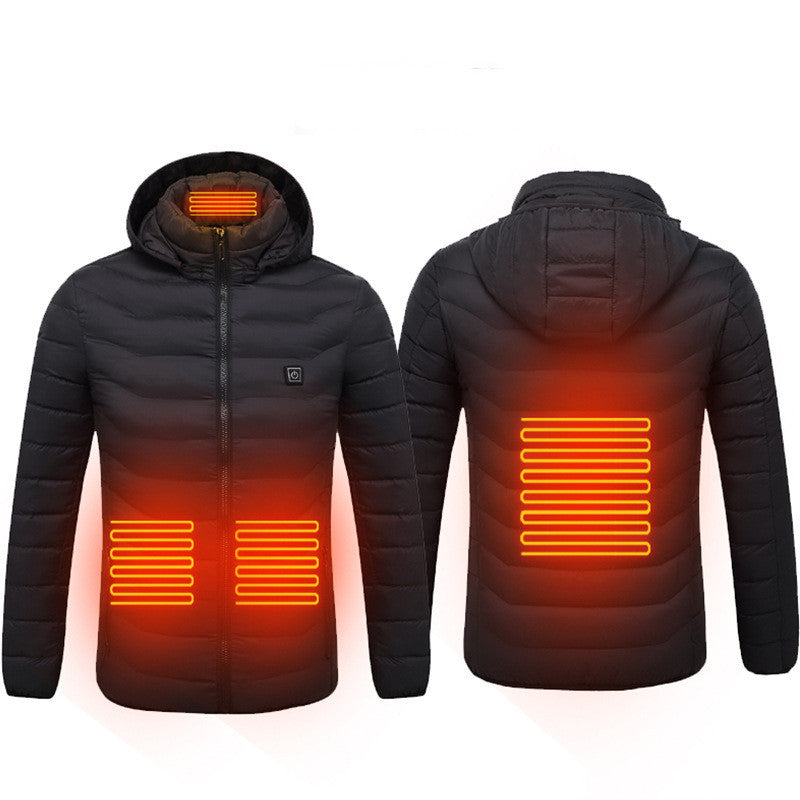 New Heated Jacket Coat USB Electric Jacket Cotton Coat Heater Thermal Clothing Heating Vest Men's Clothes Winter Woozy Store