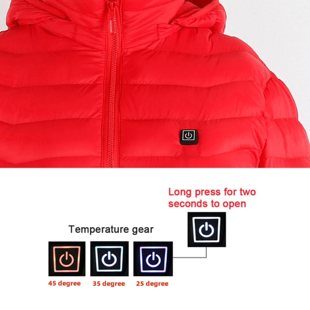 New Heated Jacket Coat USB Electric Jacket Cotton Coat Heater Thermal Clothing Heating Vest Men's Clothes Winter Woozy Store