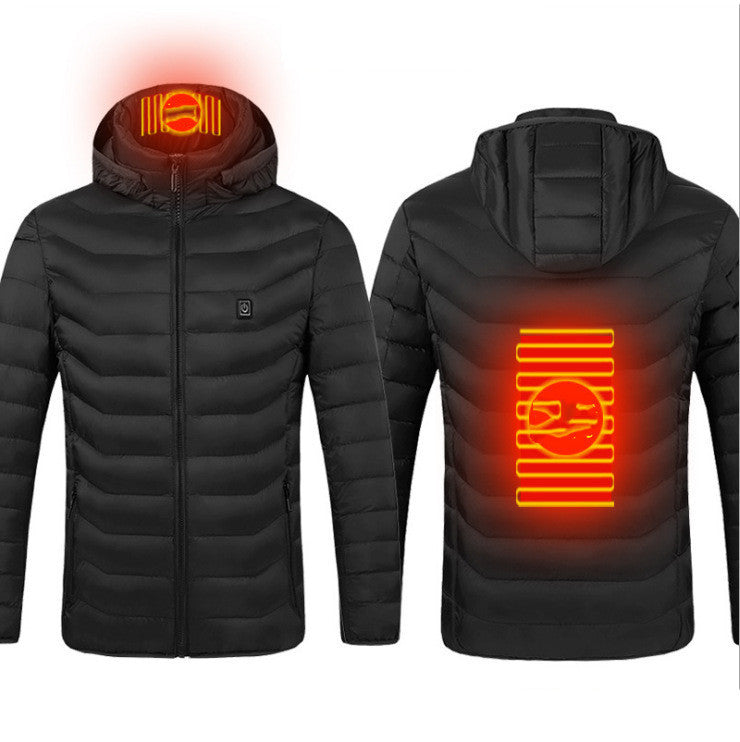 New Heated Jacket Coat USB Electric Jacket Cotton Coat Heater Thermal Clothing Heating Vest Men's Clothes Winter Woozy Store