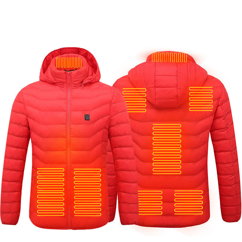 New Heated Jacket Coat USB Electric Jacket Cotton Coat Heater Thermal Clothing Heating Vest Men's Clothes Winter Woozy Store