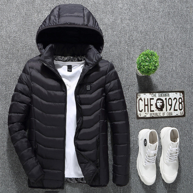 New Heated Jacket Coat USB Electric Jacket Cotton Coat Heater Thermal Clothing Heating Vest Men's Clothes Winter Woozy Store