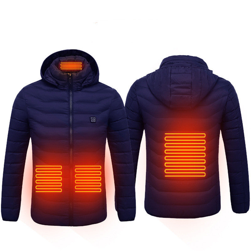 New Heated Jacket Coat USB Electric Jacket Cotton Coat Heater Thermal Clothing Heating Vest Men's Clothes Winter Woozy Store