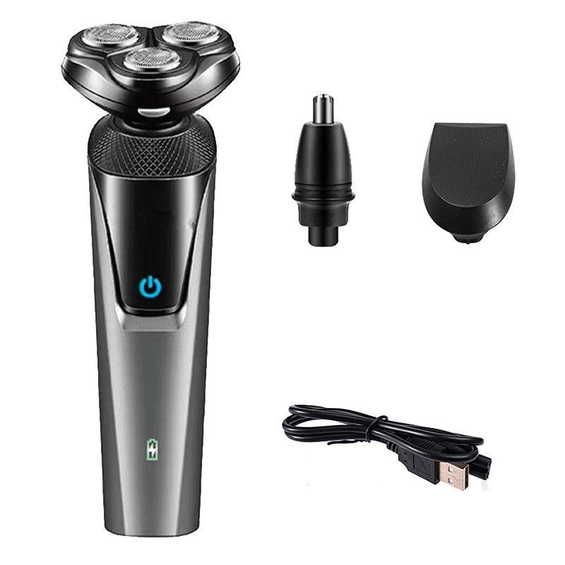 Shaver for Men – Waterproof 4D Rotary Razor with Pop-Up Beard Trimmer, Nose Hair Cutter, Wet/Dry Cordless Shaving Machine with USB Rechargeable Battery Woozy Store