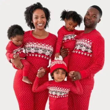 Christmas Printed Parent-Child Pajama Set for Christmas Woozy Store