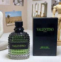 Valentino Uomo Born in Roma Green Stravaganza 3.4oz EDT for Men | Luxury Fresh Scent Woozy Store