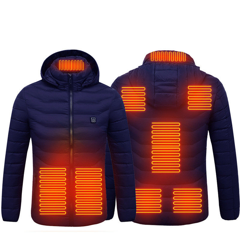 New Heated Jacket Coat USB Electric Jacket Cotton Coat Heater Thermal Clothing Heating Vest Men's Clothes Winter Woozy Store