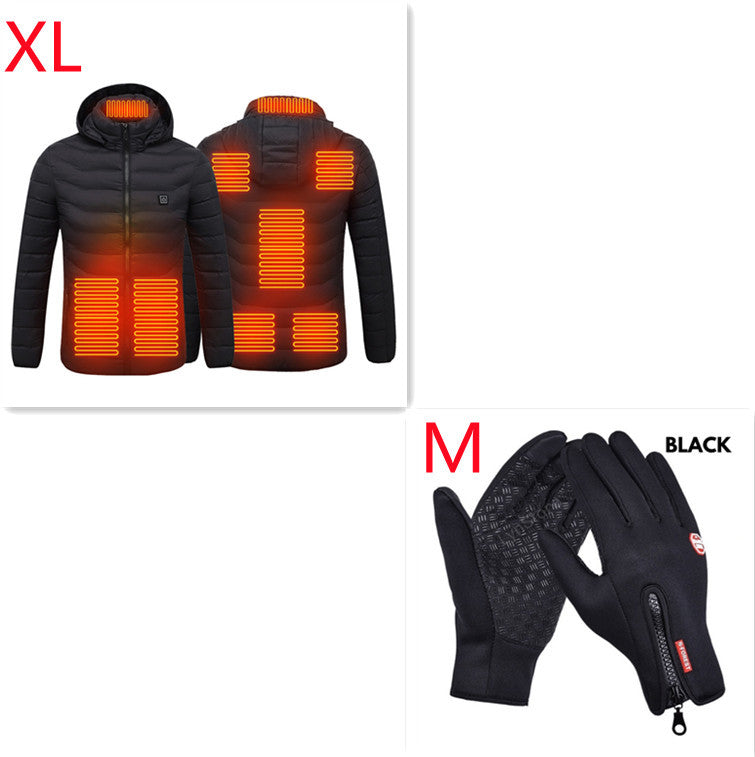 New Heated Jacket Coat USB Electric Jacket Cotton Coat Heater Thermal Clothing Heating Vest Men's Clothes Winter Woozy Store