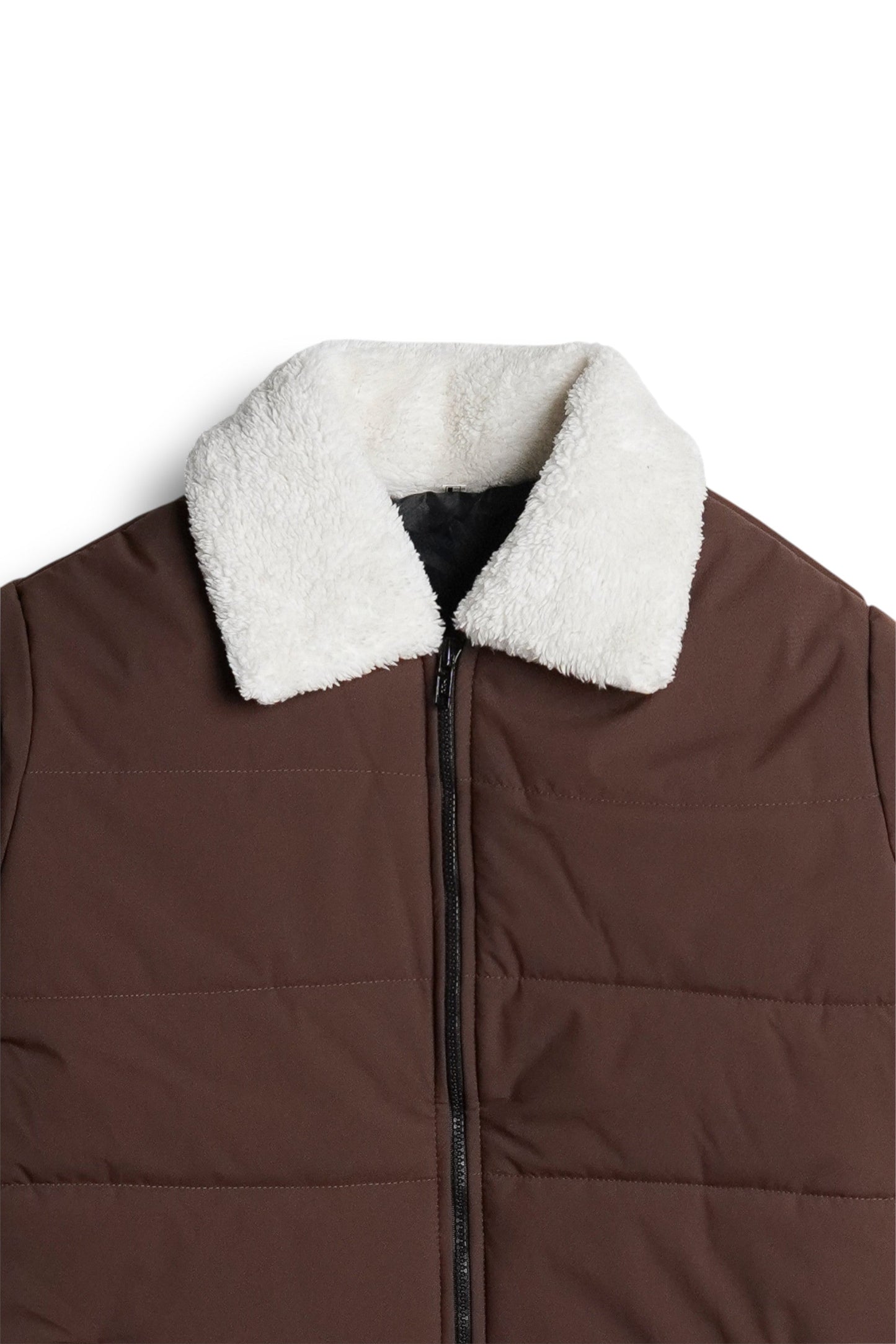 StormWear Brown Bomber - collar - Size M