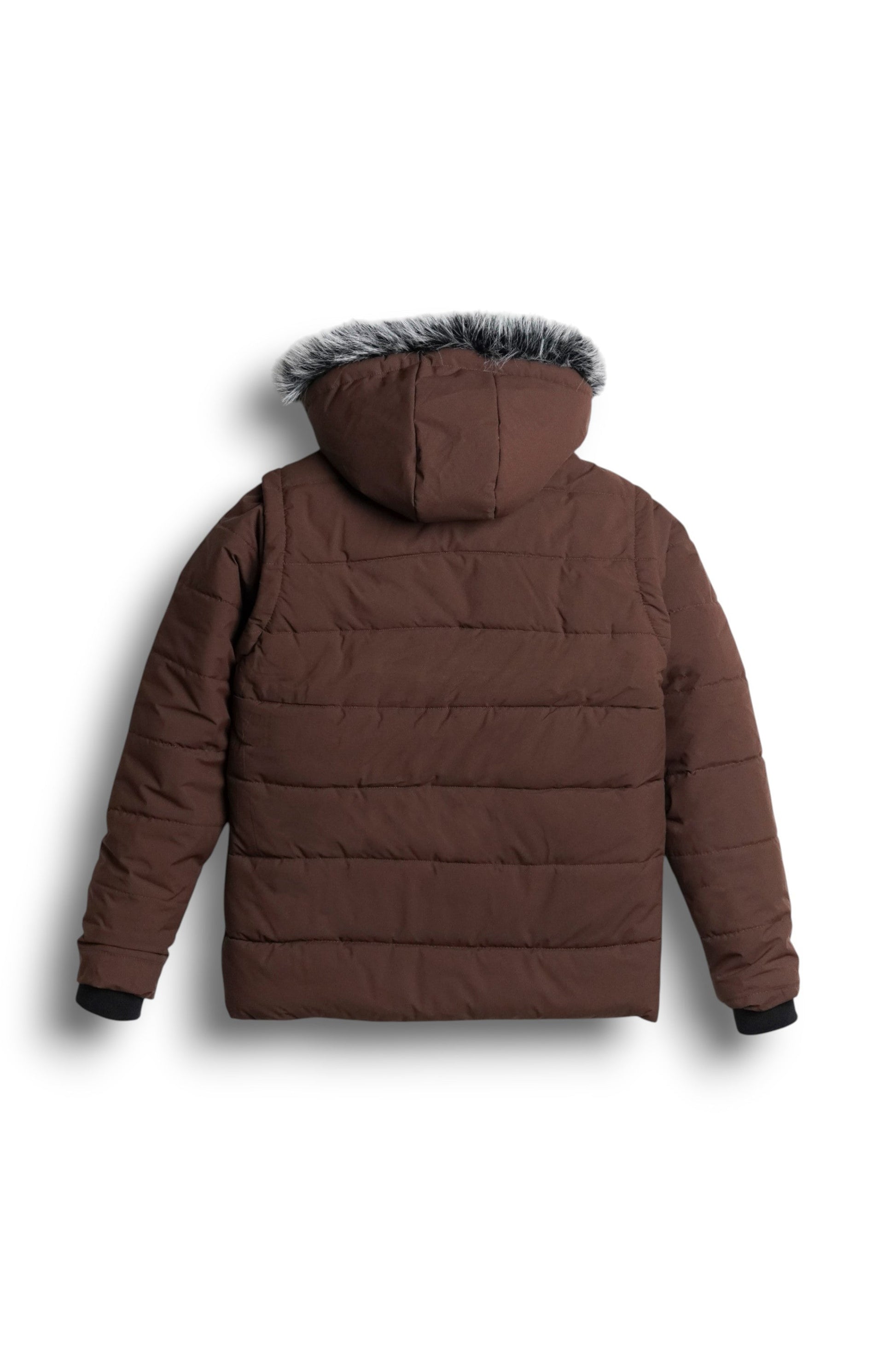StormWear Brown Puffer - back - Size L