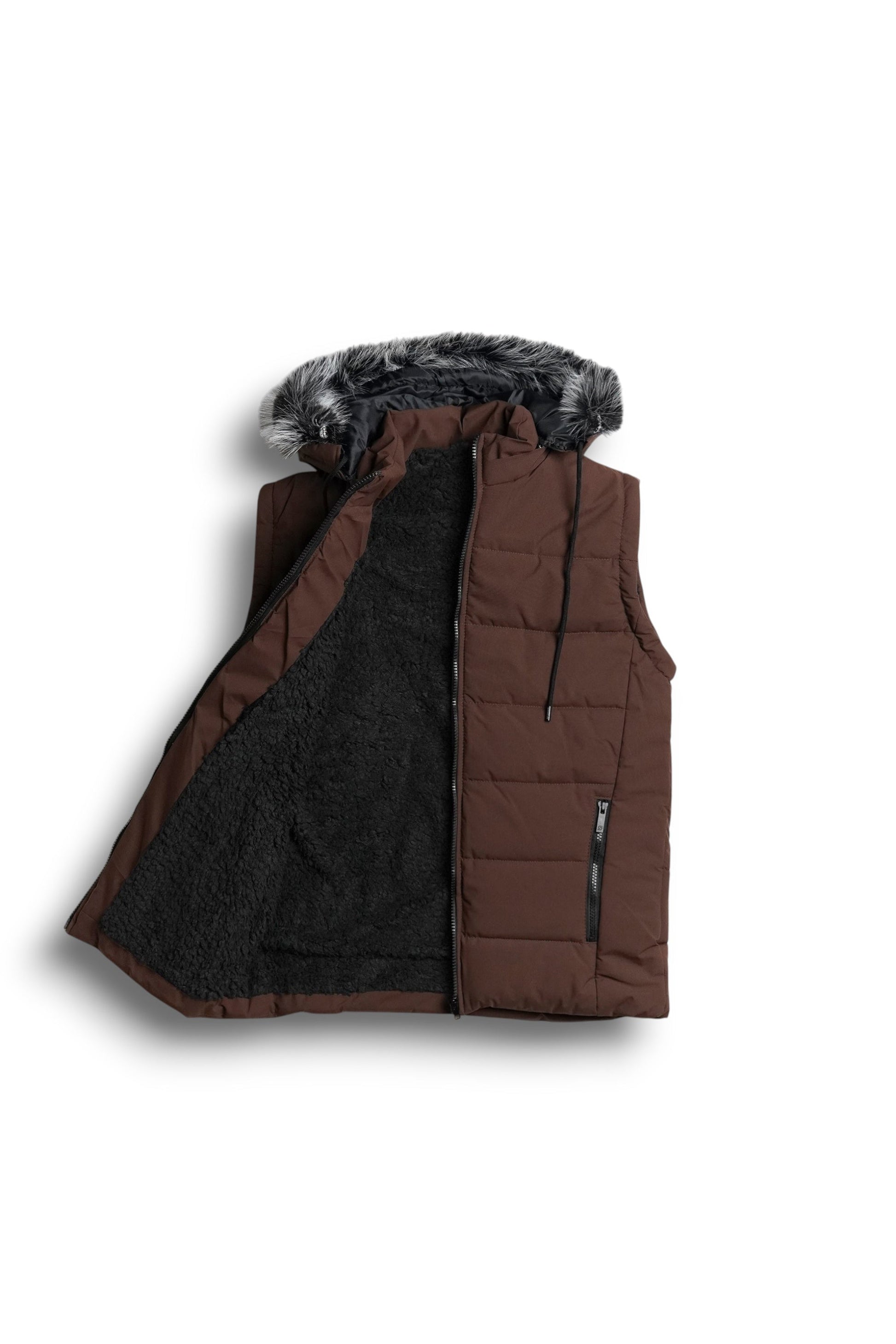 StormWear Brown Puffer - interior - Size L