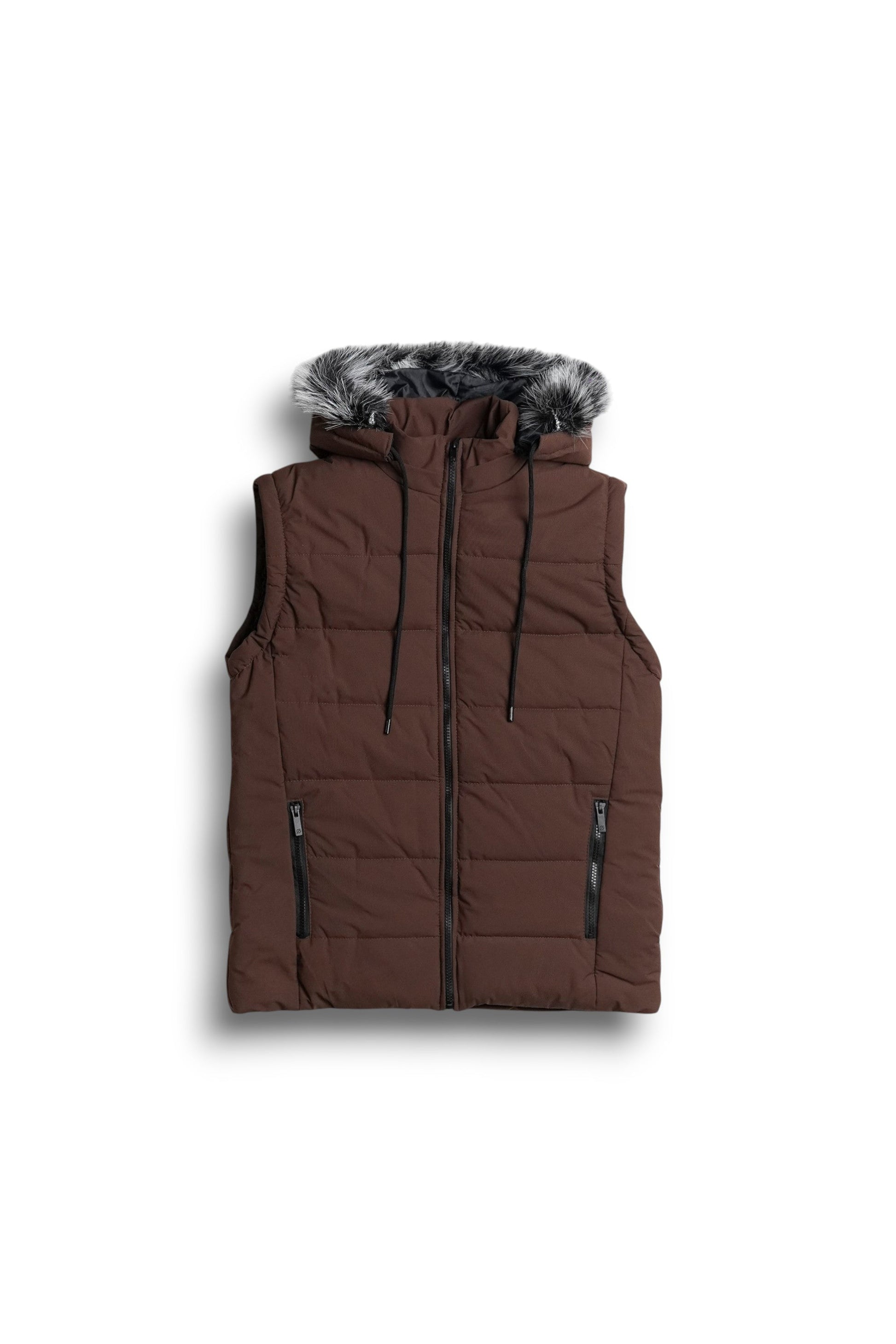 StormWear Brown Puffer - sleeveless - Size L
