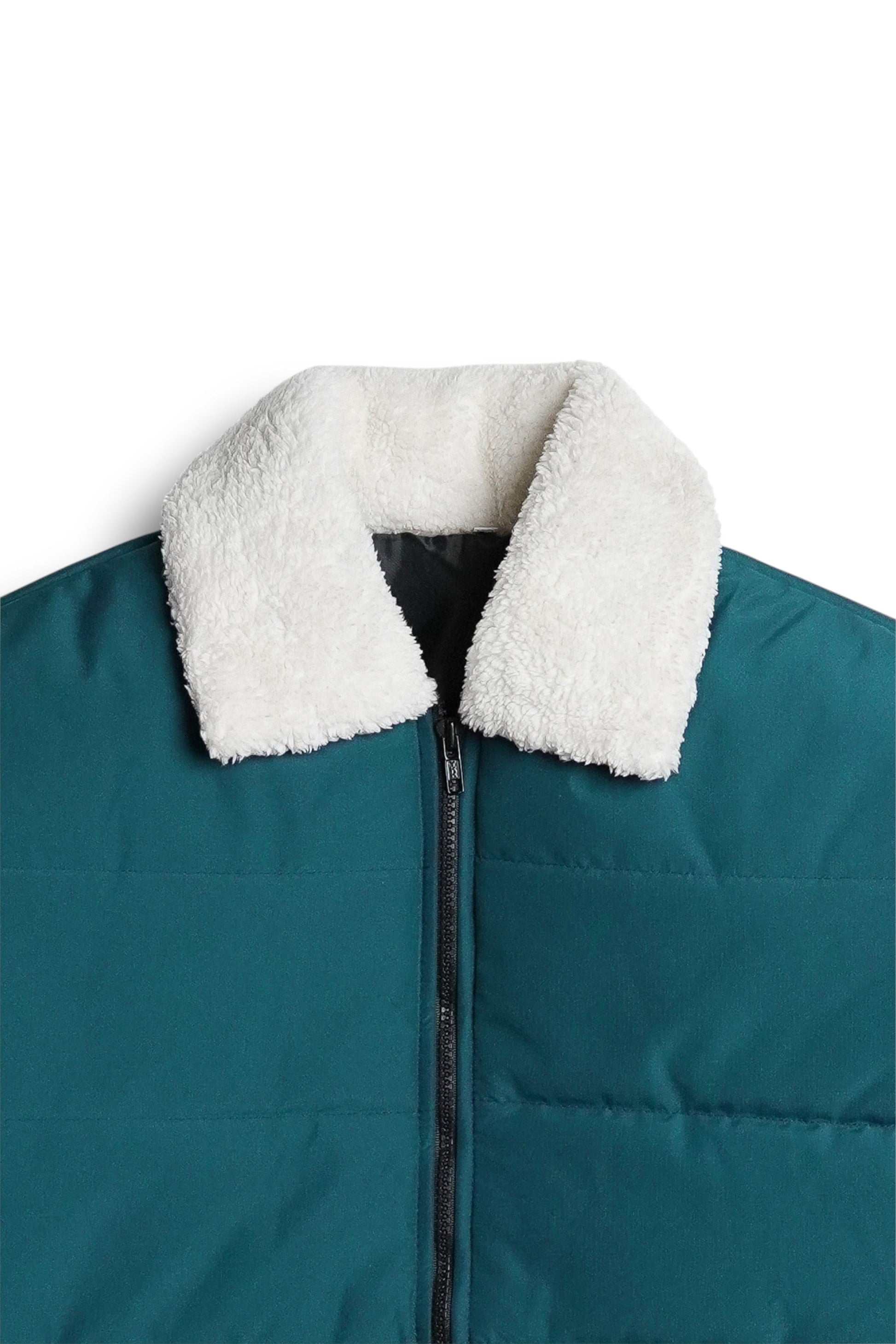 StormWear Green Bomber - collar - Size M