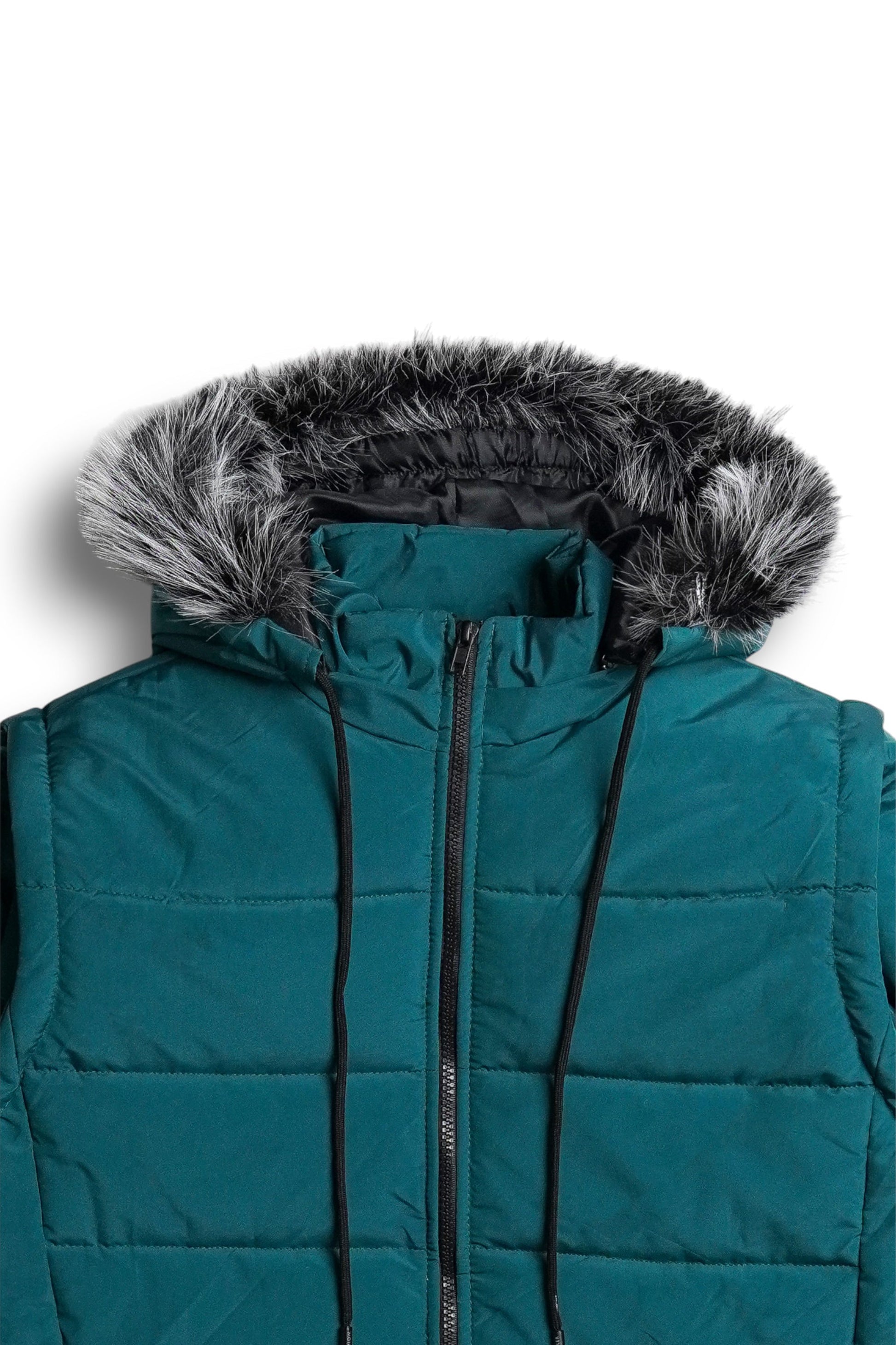 StormWear Green Puffer - hood - Size M