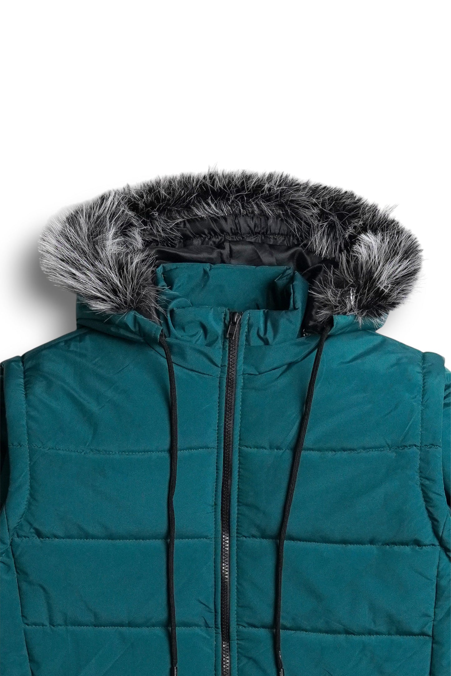 StormWear Green Puffer - hood - Size L