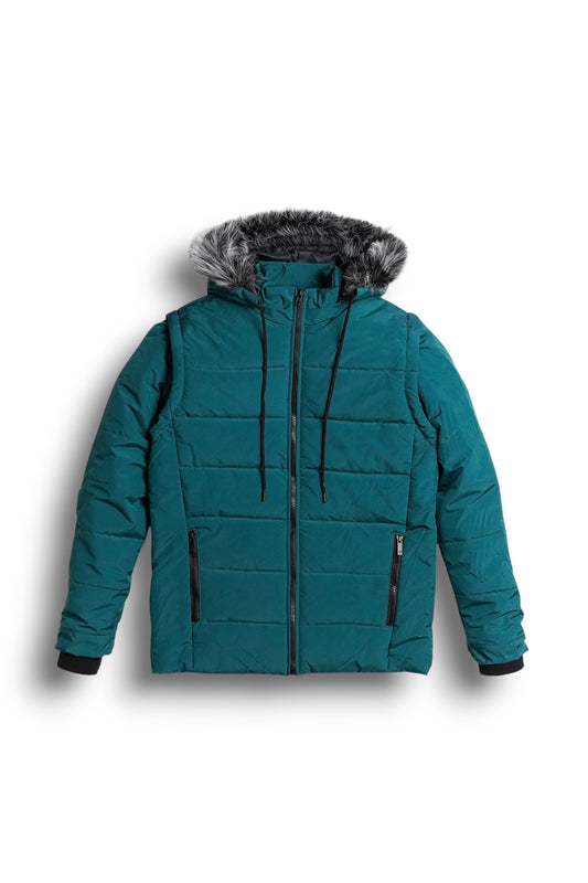 StormWear Green Puffer - front - Size L