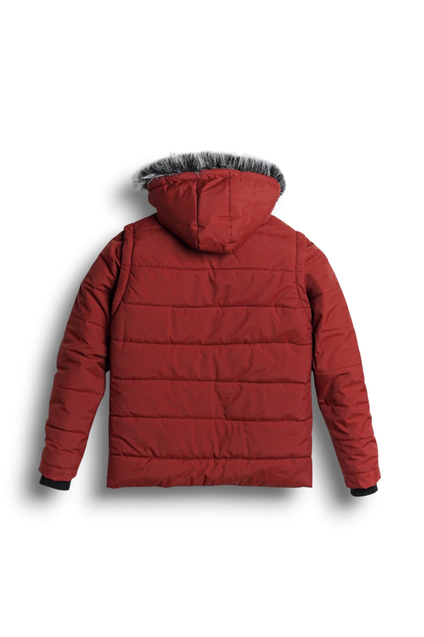 StormWear Red Puffer - back - Size L