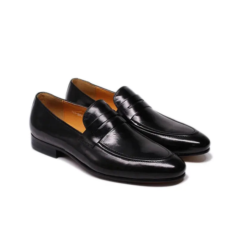 Branded formal loafers shoes genuine leather for men low price - Woozy Store