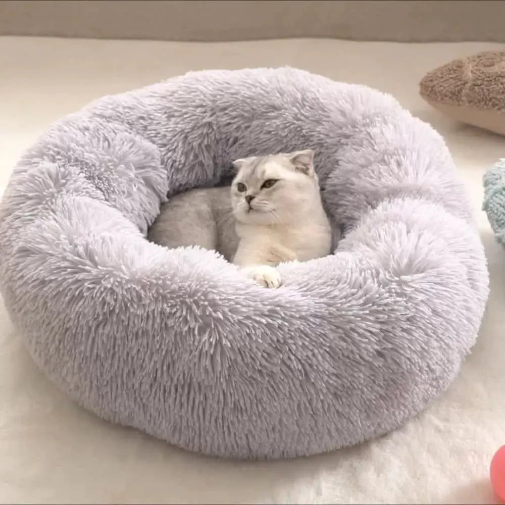 Dog kennel cat kennel plush round pet kennel dog bed winter dog cushion pet mattress pet supplies wholesale Woozy Store