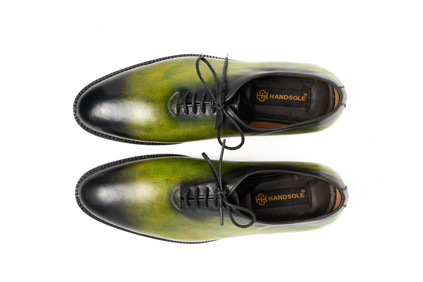 Wholecut Oxford Shoes Men Hand Welted Real Crust Leather Luxury Shoes Made To Order Customized Formal Shoes Suit Shoes Green Patina Shoes Woozy Store